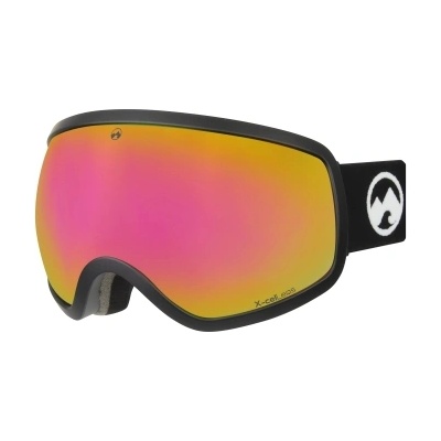 MowMow Маска за ски и сноуборд MowMow Control XL с черна рамка и розова X-celLens плака (MMG-C4)