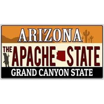 Ceduľa Arizona Apache state