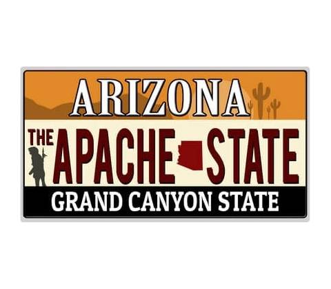Ceduľa Arizona Apache state