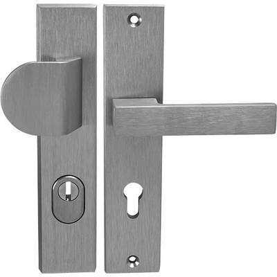 MPkovania AXA - OMEGA2 PLUS, kľučka/kľučka – PZ – 92 mm Inox elox