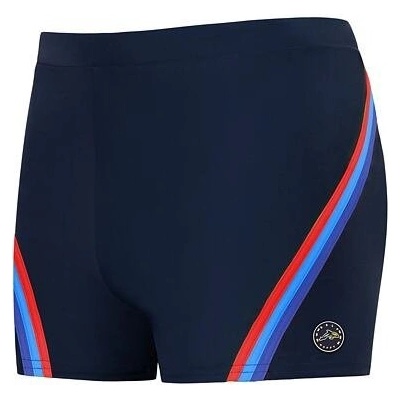 Luxusné pánske plavky Steve modré s pruhmi