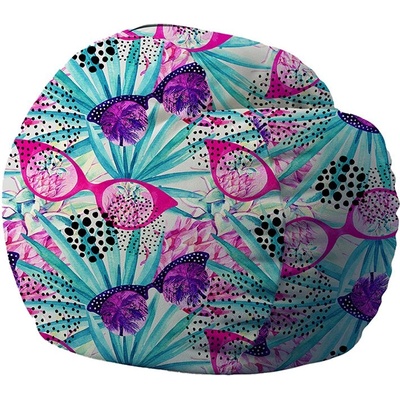 PUFRELAX Барбарон 400л. Matusalem, Through My Eyes, Перящ се калъф, Подходящ за деца, Пълнеж с микс от мемори пяна и дунапрен, принт (PUF-M-M-PTM-SGL)