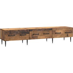 vidaXL ТВ шкаф Старо дърво 147 x 34, 5 x 30 см Инженерна дървесина (894943)