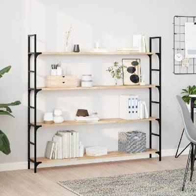 vidaXL Плаващи рафтове, 2 бр. , 120x20x2 см, необработена масивна дървесина, акация (3279352)