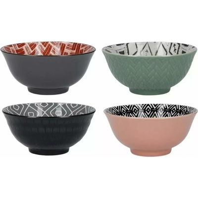 KitchenCraft Sada kameninových misek 15,5 cm 4 ks