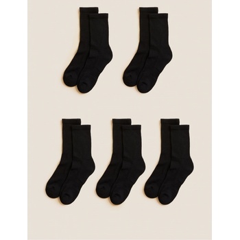 Marks & Spencer Sada pěti párů dámských ponožek v černé