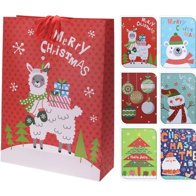 taška dárková 72x50x18cm (MAXI) VÁNOČNÍ mix dekorů