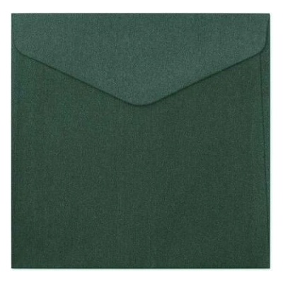 Ozdobné obálky Pearl - 16x16cm, 150 g/m2, perleťové, zelené, 10 ks