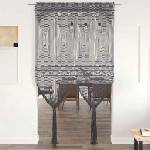 Pure Line Home Памучно перде макраме в цвят антрацит за тръбен корниз, 140 x 240 см - zalegloto - 76,08 лв