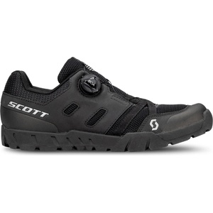 SCOTT Мъжки обувки за планинско колоездене Scott Sport Crus-r Flat Boa Cycling shoes - Black / Silver - размер 47 (EU) (036-1209-0118)