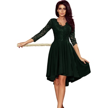 Image 1 of Numoco Елегантна асиметрична миди рокля 210-3nmc-1210 - Зелен, размер xxxl