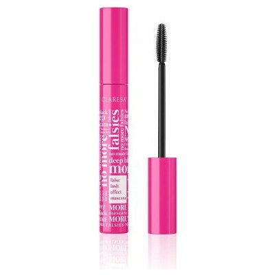 Claresa No More Falsies Mascara maskara pre efekt umelých rias, čierna 10 g