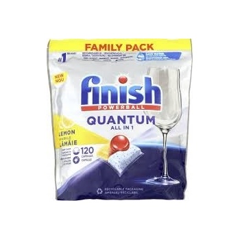 Finish Quantum All in 1 kapsle do myčky nádobí Lemon Sparkle 120 ks