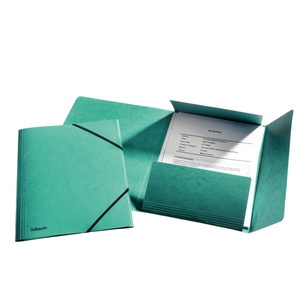 Esselte Гумена папка, 15 мм, с предварителен разрез, A4, ESSELTE "Rainbow", зелена 26596 (26596)