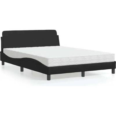 vidaXL 11461.3208377 Postel s matrací Dover černá umělá kůže