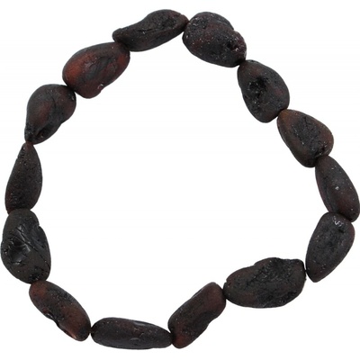 Jantario jantárový náramok Nespútané ovály višňový surový 103066