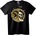 NOONEBRAND Тениска Череп и Цветя - XL, Black