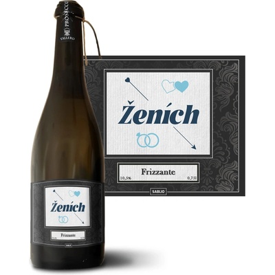 Sablio Ženích šíp Prosecco biele suché šumivé víno 10,5 % 0,75 l (holá fľaša)