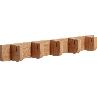 Hübsch Закачалка с ламели Hübsch от дъбова дървесина 5 кукички (881319)