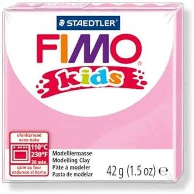 FIMO Глина, 42 g, горима, FIMO "Kids", светлорозова 8030-25 (8030-25)
