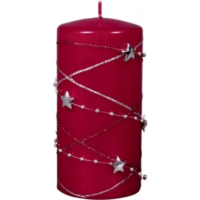 Ceramicus GIRLANDA VÁLEC vánoční d7x14cm bordó