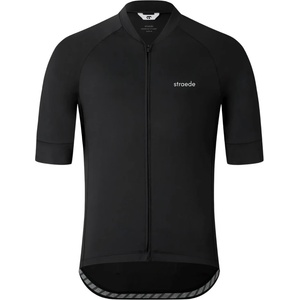 straede Мъжка фланелка с къс ръкав за колоездене straede Kaern Jersey Cycling jersey - Black - размер XS (056-4258-0111)