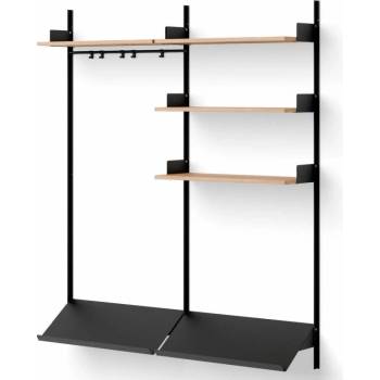 New Works Policová zostava Wardrobe Shelf 3, oak/black