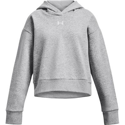 Under Armour mikina s kapucí UA Rival Fleece Crop Hoodie-GRY 1379517-012