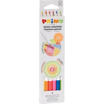 Primo Цветни моливи PRIMO Minabella шестоъгълни неон 6 броя 5251MINAB6F (5251MINAB6F)
