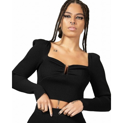 Killstar tričko Pia Pollyanna Knit Čierna