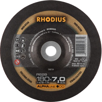 Rhodius Brusný kotouč RS28 180 x 7,0 x 22,23 mm 208734