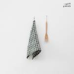 Linen Tales Ленена кър а за съдове 45x65 cm Forest Green Gingham - Linen Tales (LT-KT-45x65-FGRCH)