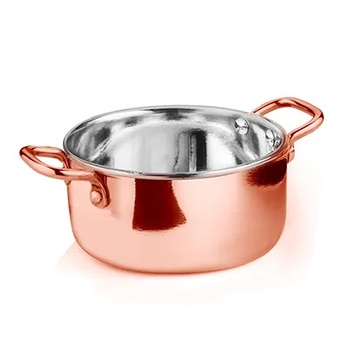 Image 1 of Horecano Мини тенджерка с медно покритие 10. cm x 4.75cm - 350 ml(SG-89243(B) (0184119)