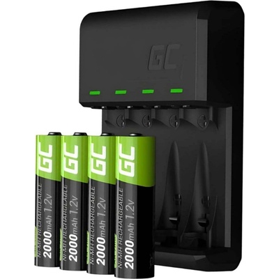 Green Cell GRSETGC01 VitalCharger + 4x AA
