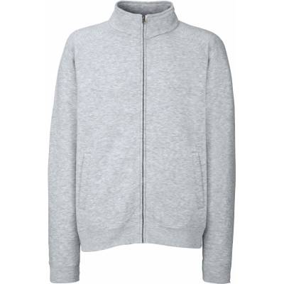 Fruit of the Loom Мъжко суитшърт fruit of the loom premium / Мъжки суитшърт с цип - светлосив меланж xxl (16222861005)