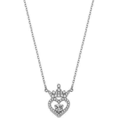 Disney Detský náhrdelník Princezná strieborná NS00027RAPRL-16.CS
