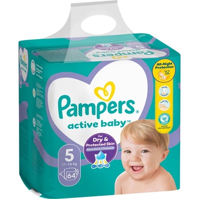 Памперси Pampers Active Baby 5 (11-16 кг. ) - 64 броя