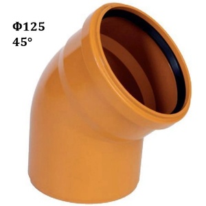 PESTAN ПВЦ ДЪГА ф125х45 ОРАНЖ (10401121)