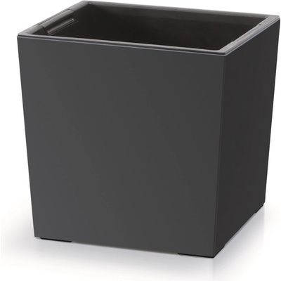 PROSPERPLAST Kvetináč URBI SQUARE LOW 24cm antracit