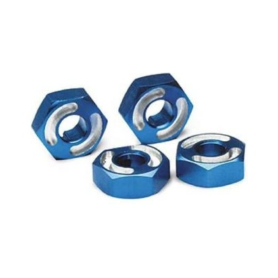 Traxxas главина на колелото алуминий син (4)