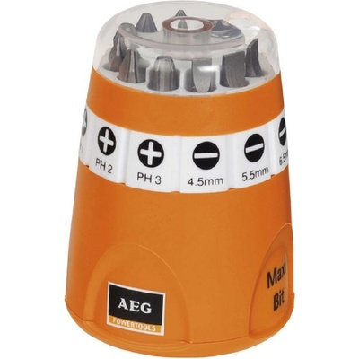 Sada bitů PL+PH+PZ, magnetický držák 10 ks AEG 4932399493