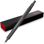 rOtring 600 Mechanical Pencil | HB Lead 0.5 mm | Twist-Lead Pencil with Full Metal Body | Stone Grey | Non-slip Knurled Grip Zone and Hexagonal Shaft - SAP_2204409 (SAP_2204409)