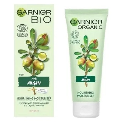 L'Oréal Garnier Bio Argan Nourishing Moisturizer - Подхранващ и овлажняващ био крем за лице с арган от серията "Garnier Bio" 50мл