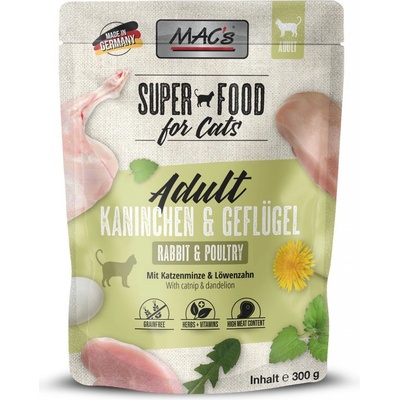 MAC's Cat králík a drůbež 6 x 300 g