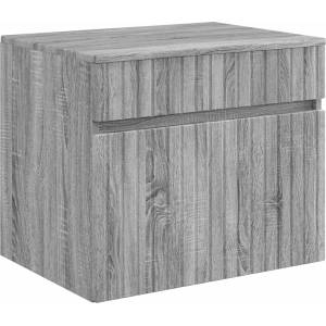 vidaXL Стенно Баня Кабинет Сив Сонома 59 x 44, 5 x 50 см (890638)