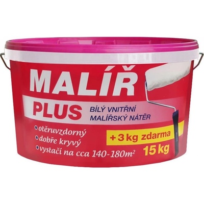 Malíř PLUS 15 + 3 kg Bílý
