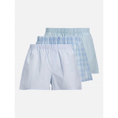 Мъжки боксерки Jack and Jones 3-pack Milano Woven Boxers Mens - Chambray Blue