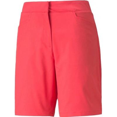 Puma Pounce Bermuda dámské golfové šortky červená