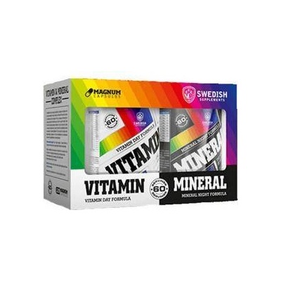 Swedish Supplements ВИТАМИНИ И МИНЕРАЛИ КОМПЛЕКС ДЕН & НОЩ Swedish supplements 2 x 60Caps. , 5574