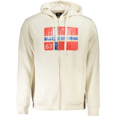 Norway 1963 Мъжки суитшърт с цип НОРВЕЙ 1963, Размер xl, Цвят Бяло (849444_bioffwhi)